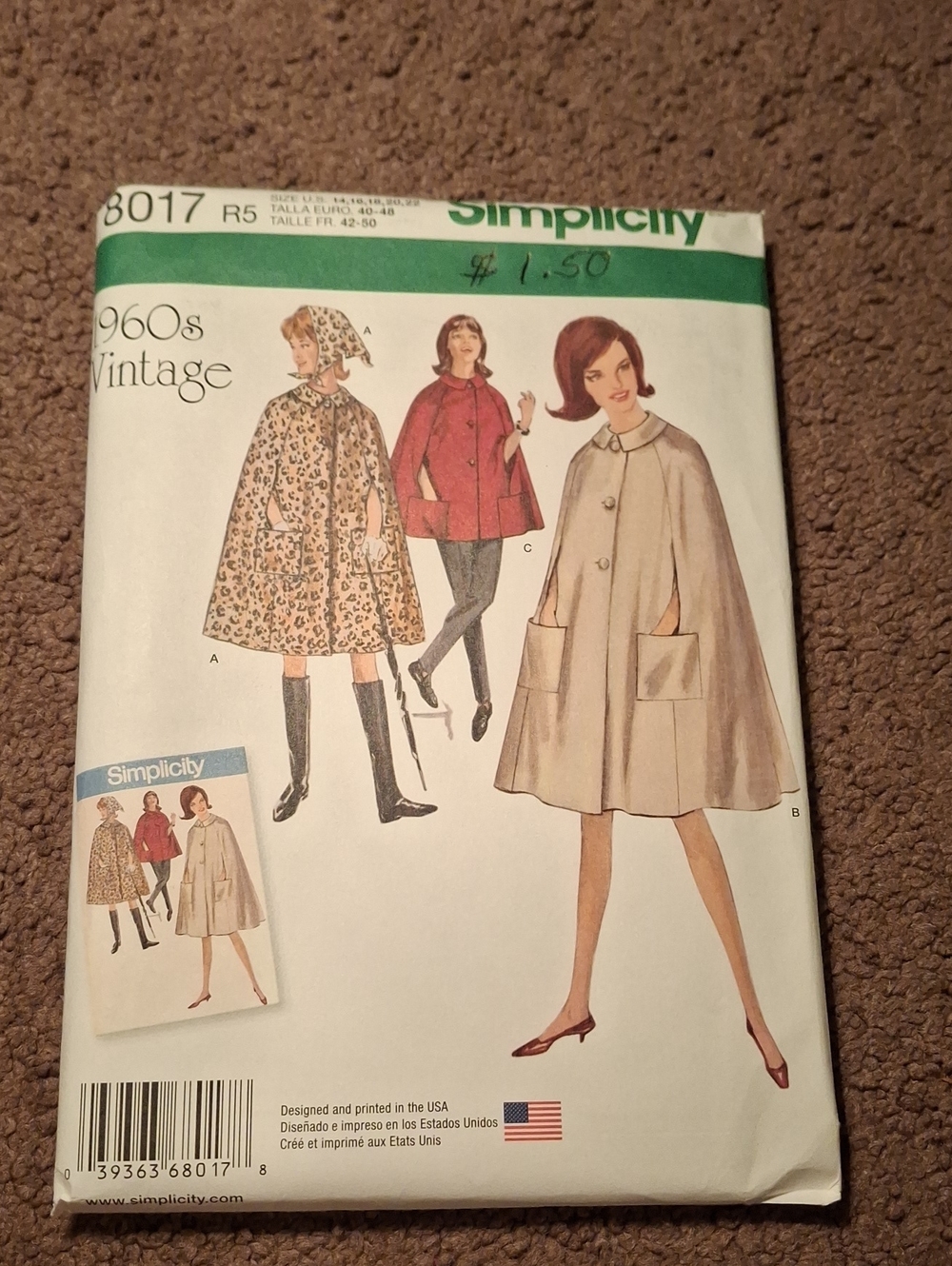 8017 Simplicity Pattern